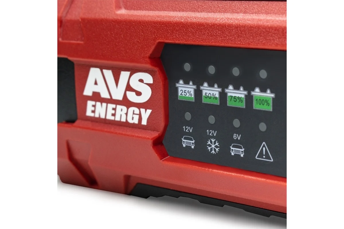 Зарядное устройство для автомобильного аккумулятора AVS BT-2S (2A,25W) 6/12V