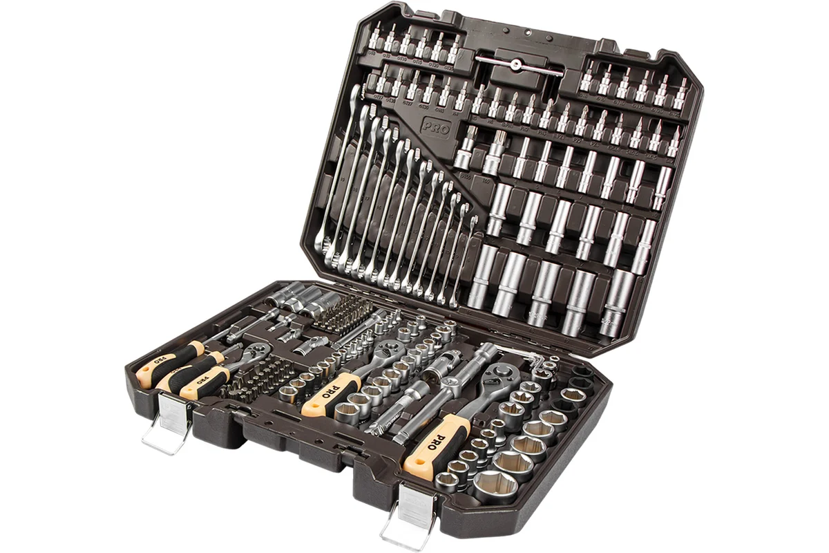 Набор головок и ключей 219пр. 1/4",3/8",1/2" PRO STARTUL DAKAR (PRO-219DK)