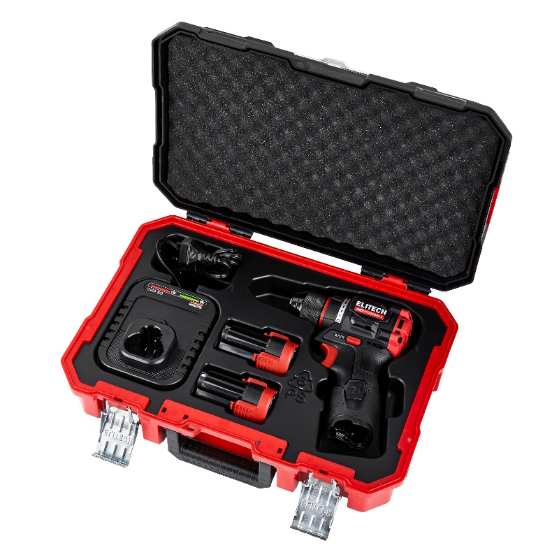 ELITECH CD 12L2 (E2201.038.01) Дрель ак, б/щет, 12В, 2х2.0Ач, Li-ion, E-Power, БЗП-10мм, 0-450/1600о