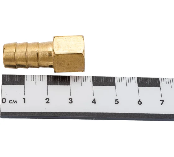 Соединение внутр. резьба 1/4" х елочка 12 мм (латунь) ECO