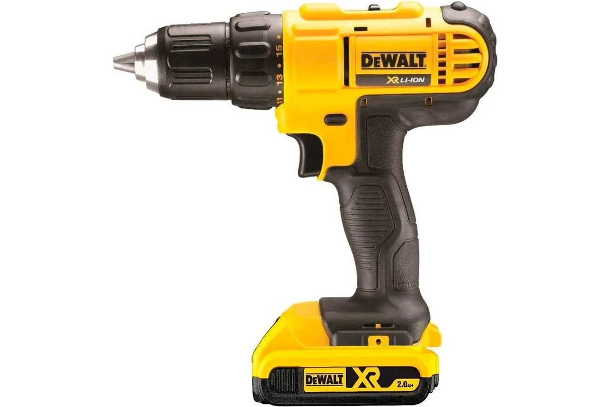 Аккум. дрель DeWalt  DCD 771 D2, 18В,2х2.0АчLi-ion,БЗП-13мм,0-450\1500об\м, 24/42Нм,1.5кг,кейс