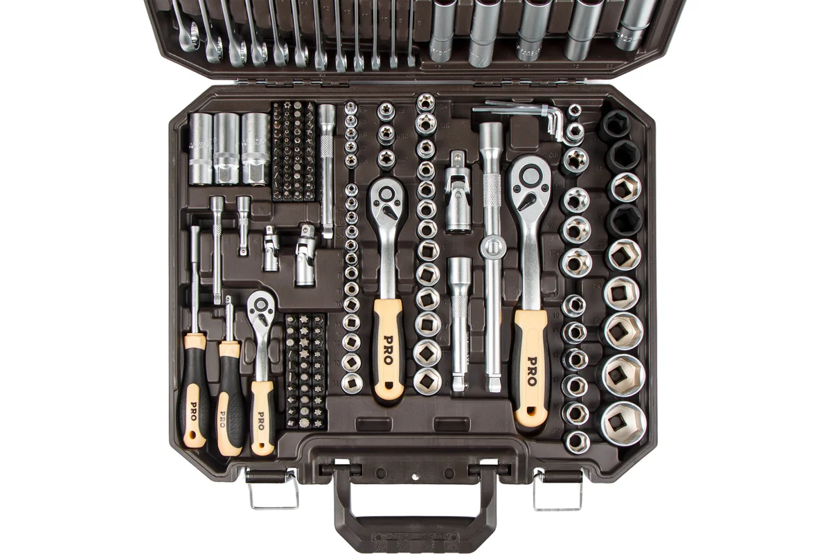 Набор головок и ключей 219пр. 1/4",3/8",1/2" PRO STARTUL DAKAR (PRO-219DK)