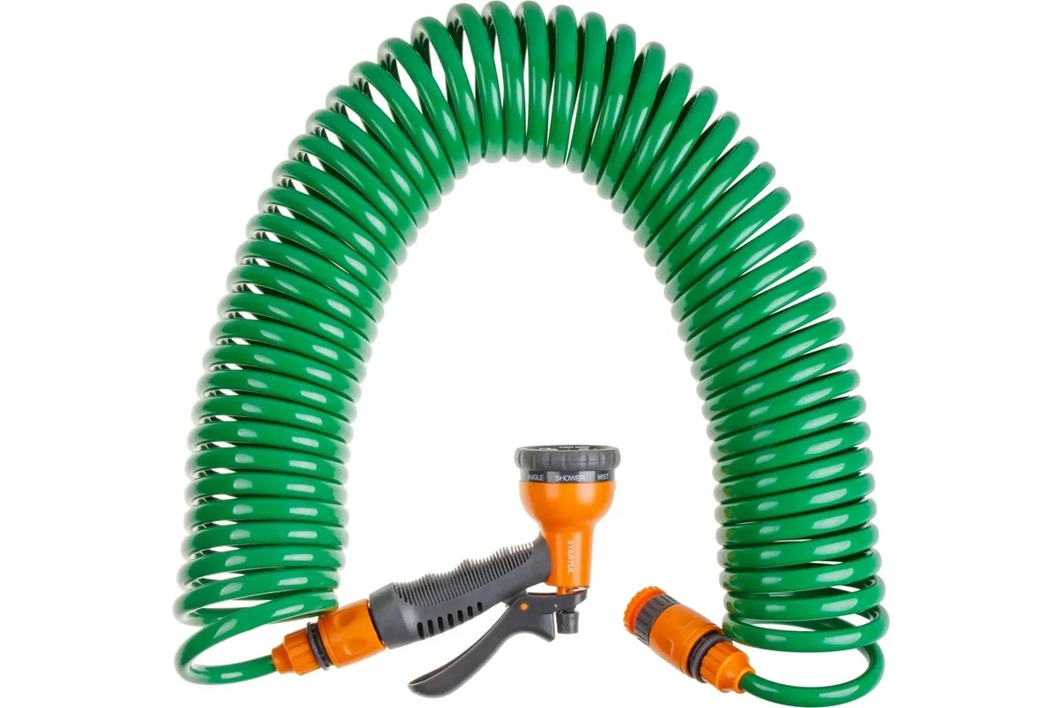 Шланг витой 15м + поливочный набор STARTUL GARDEN (ST6012-09)