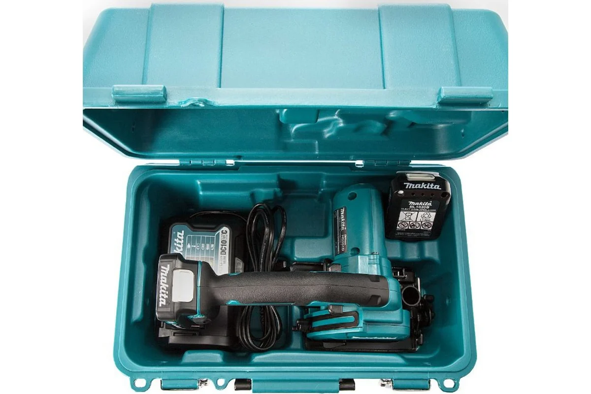 Makita HS301DWAE Пила дисковая аккум. CXT 12В max, 85мм, 15мм (2х2.0Ач, з/у)