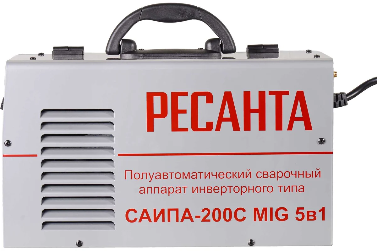 РЕСАНТА Сварочный аппарат инверторный полуавтоматический САИПА-200С, 220В, MMA. MIG/MAG. 