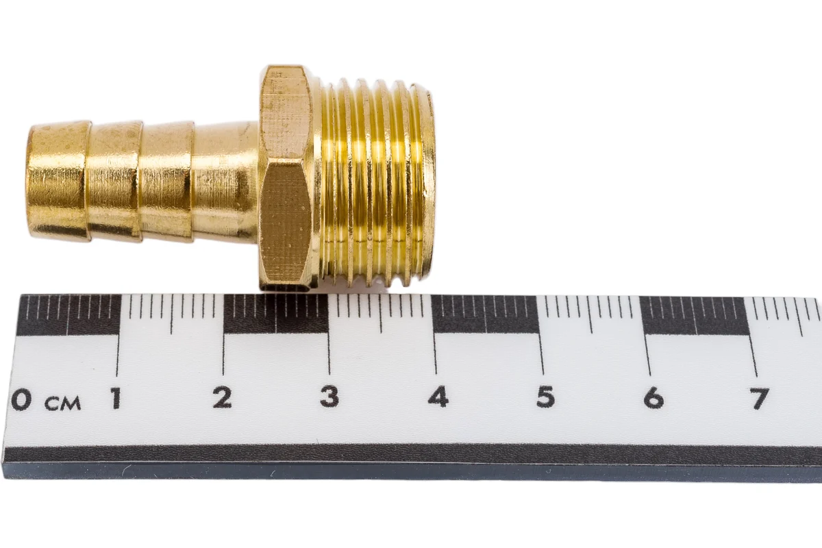 Соединение нар. резьба 1/2" х елочка 12 мм (латунь) ECO