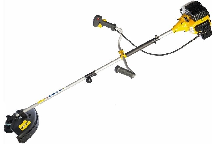 Бензотриммер HUTER GGT-1500S 2х-тактн., 1,5 кВт,2 л/с, прям.разборная штанга, вело-руль, нож/леска