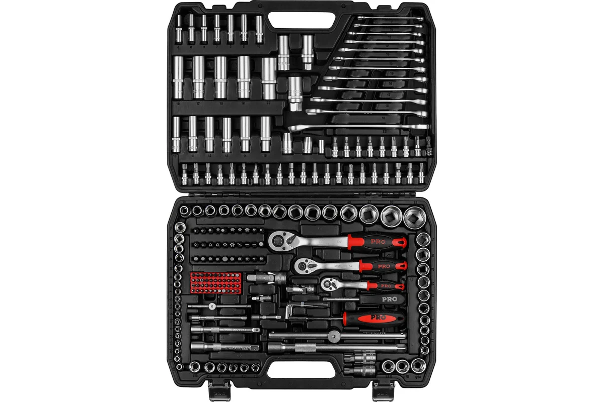 Набор головок и ключей 216пр. 1/4",3/8",1/2" PRO STARTUL STUTTGART (PRO-216S)