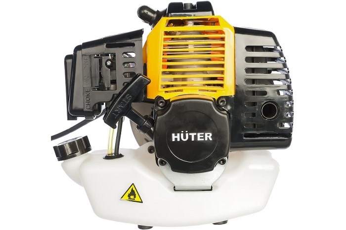 Бензотриммер HUTER GGT-1500S 2х-тактн., 1,5 кВт,2 л/с, прям.разборная штанга, вело-руль, нож/леска