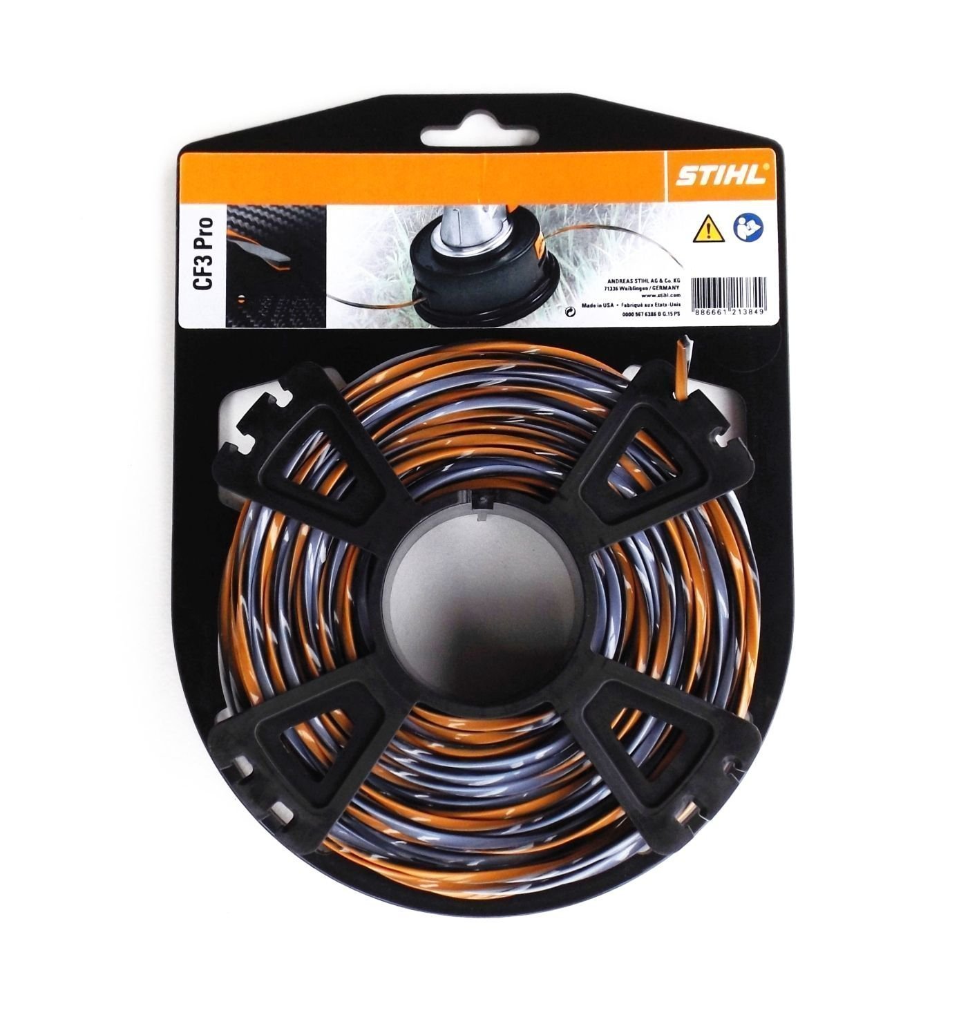 Струна триммерная STIHL Carbon Ø2,7мм*26м крест