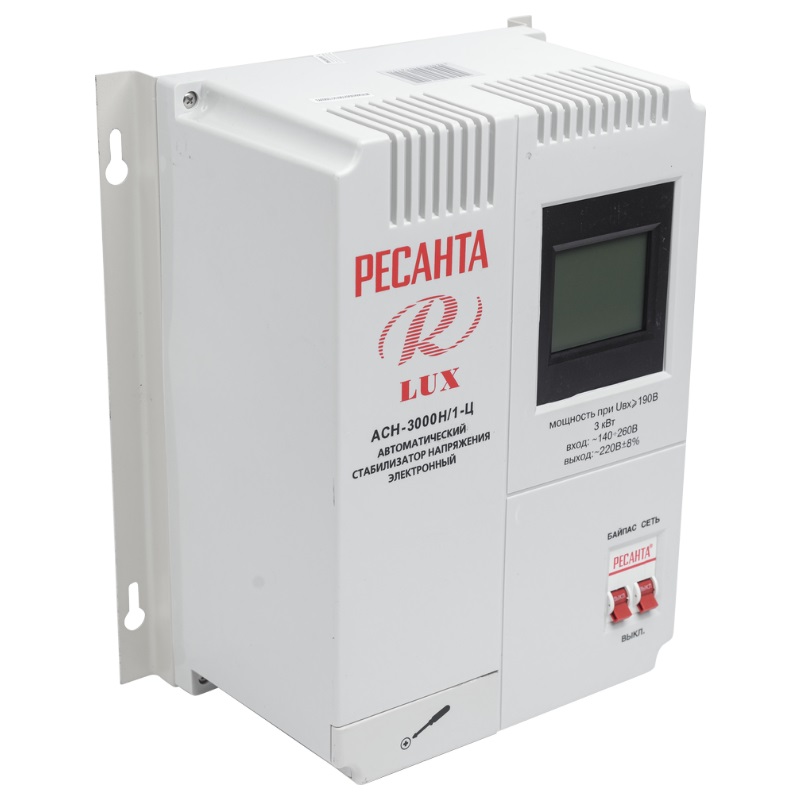 Стабилизатор АСН- 3 000Н/1-Ц Ресанта Lux