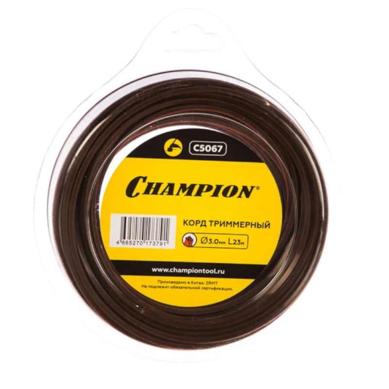 Корд трим.CHAMPION  Nylplus Square 3.0мм* 23м (квадрат)