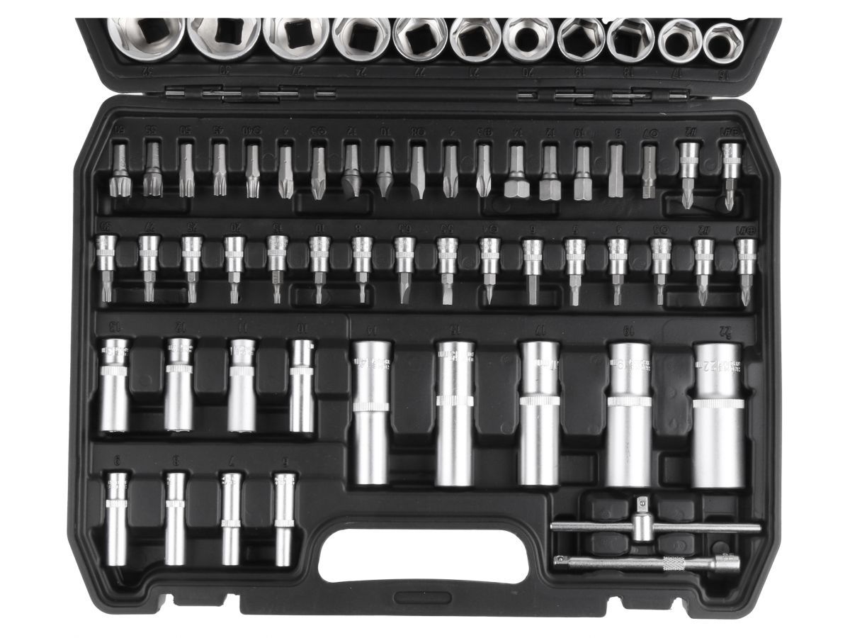 Набор головок и бит 108пр.(1/4\", 1/2\", 6 граней) TREK