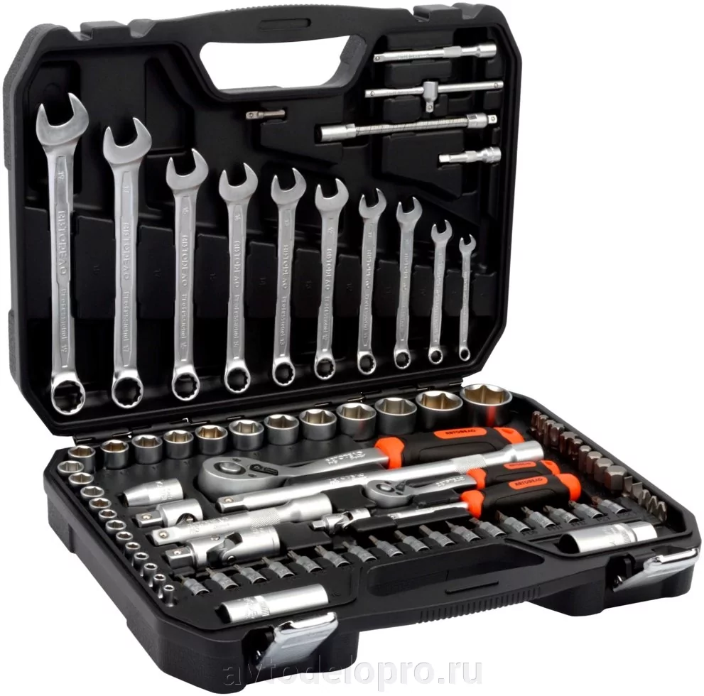 Набор инструмента 82 пр. 1/2"DR - 1/4DR "Professional //АВТОДЕЛО
