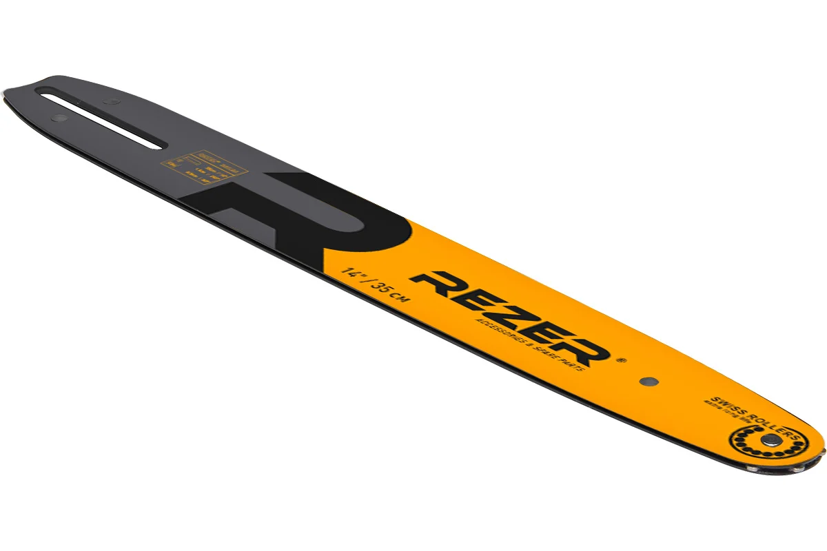 Шина 14" 3/8" 1,3 сварная (Husqvarna 236/240, Partner, Poulan, Makita 14"-52 зв.) //REZER
