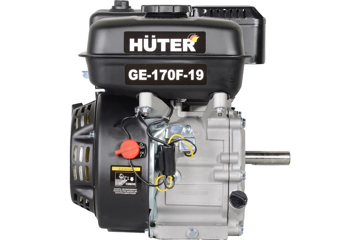 Двигатель бензиновый GE-170F-19 HUTER