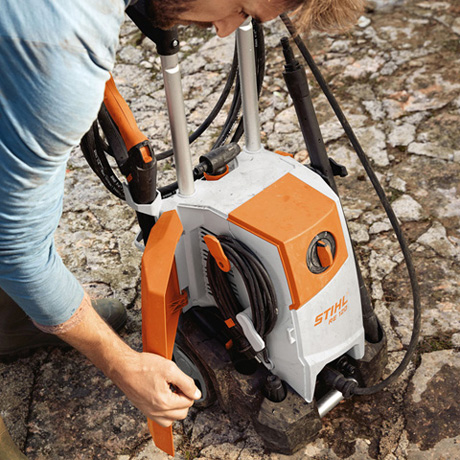 Мойка высокого давления STIHL RE 120, 2.1кВт, 140бар, 500л/ч, шланг 8м, шнур 5м, 20кг