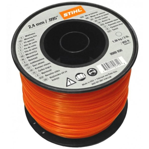 Струна триммерная STIHL круглого сечения 2,4мм х 420м (метражом)