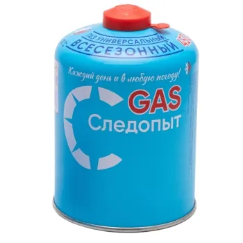 Газ для порт. плит "СЛЕДОПЫТ", метал. баллон, 450гр. резьб., (всесезонный) РОССИЯ