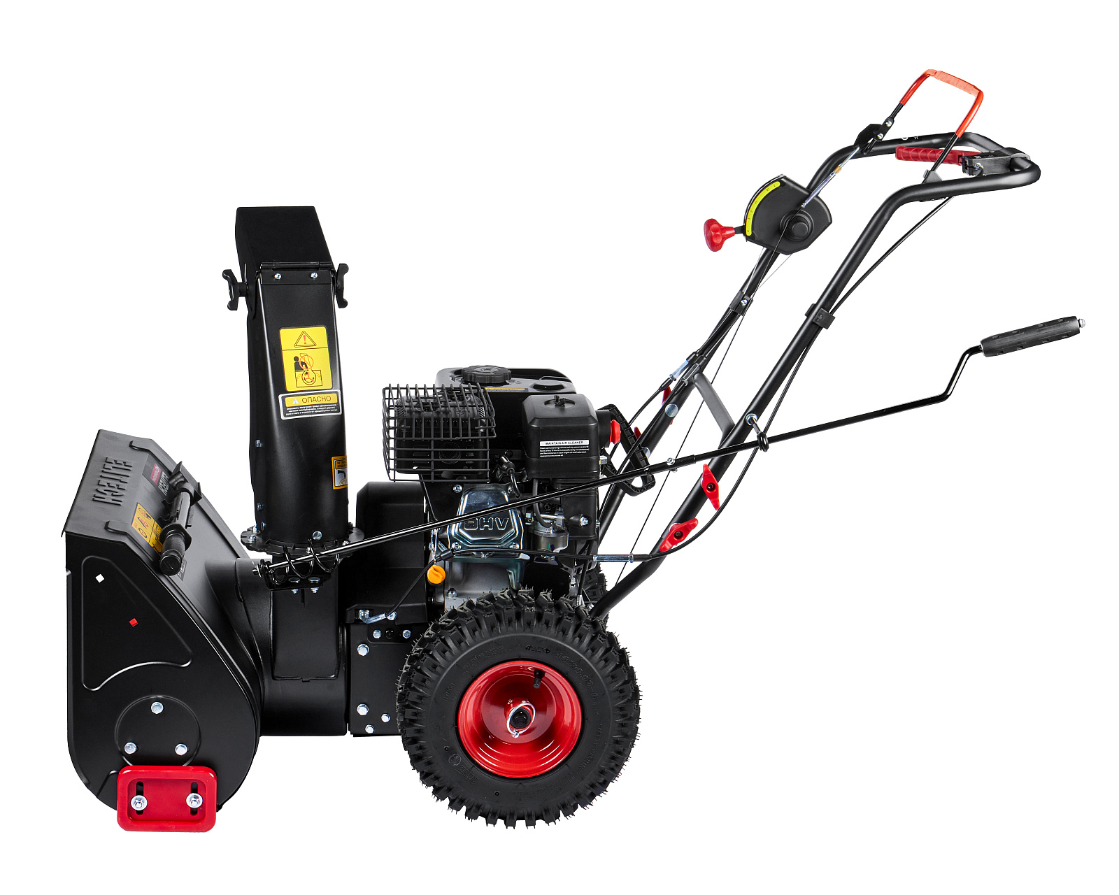 Снегоуборщик бенз.ELITECH HD ST 0656 (6,5 л.с.,шир. 56см, скор. +4/-2, колеса 13",ручной старт)