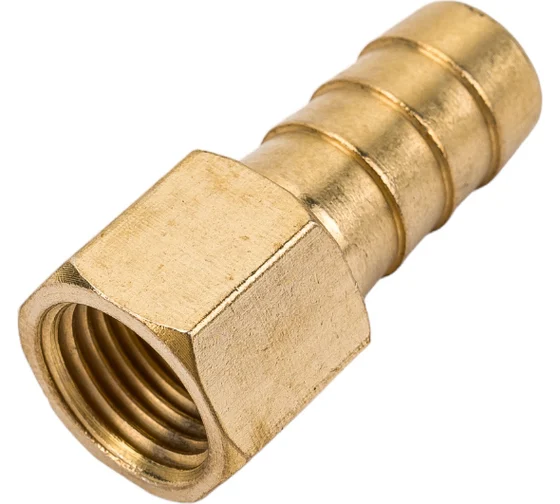 Соединение внутр. резьба 1/4" х елочка 12 мм (латунь) ECO