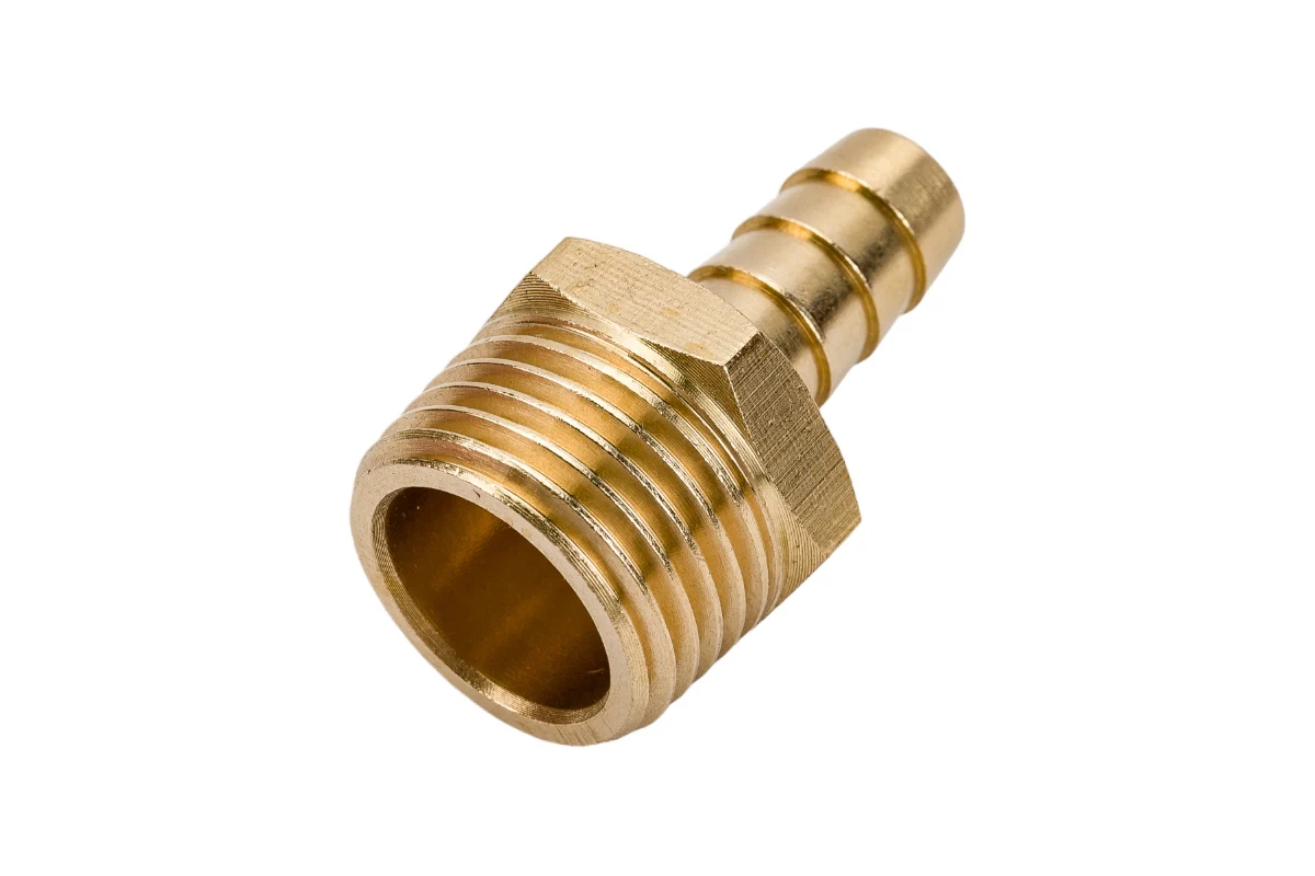 Соединение нар. резьба 1/2" х елочка 10 мм (латунь) ECO
