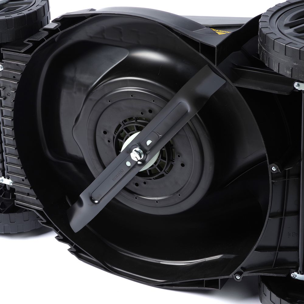Газонокосилка эл. CHAMPION EM4318 (1,8 кВт пласт.+ткань травосб. 52л ширина 430мм 30-75мм, 12,9кг)
