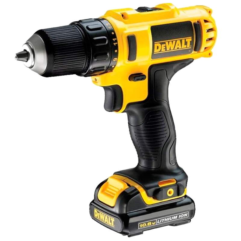 Аккумуляторная дрель-шуруповерт DCD710C2P-KS(DCD710C2 + мультитул) DeWalt