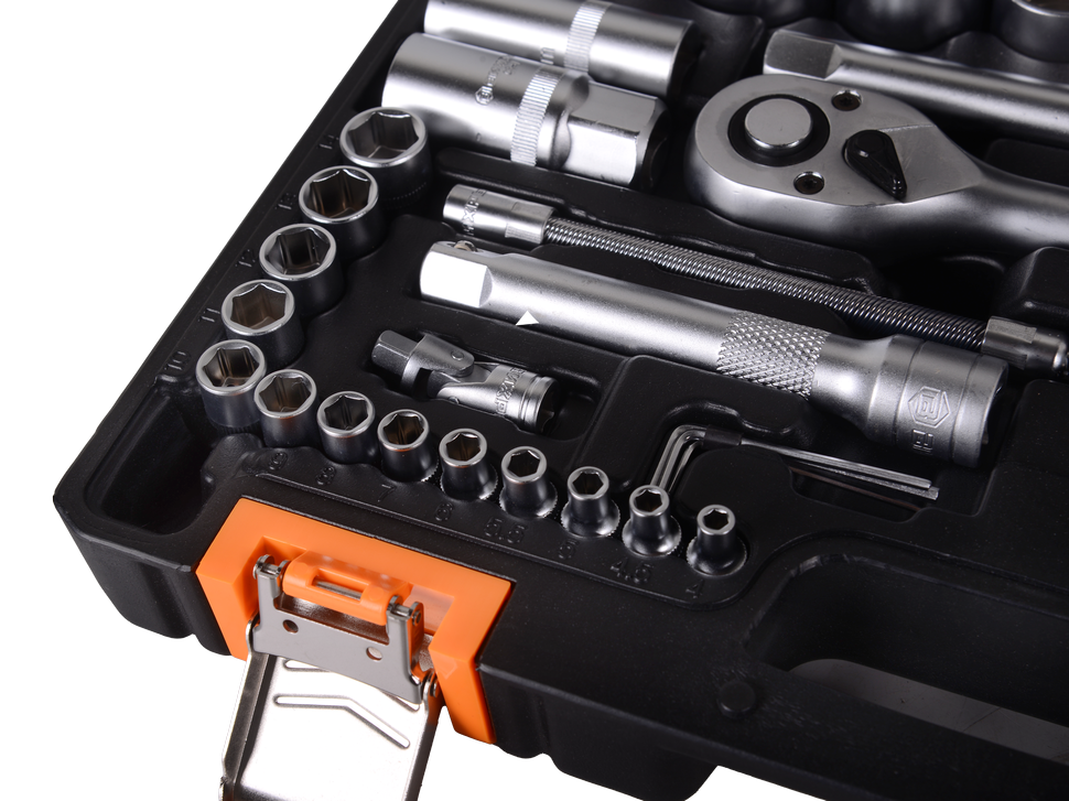 Набор инструментов АВТО, 1/2" , 1/4" , CrV, в кейсе 94 предм Вихрь