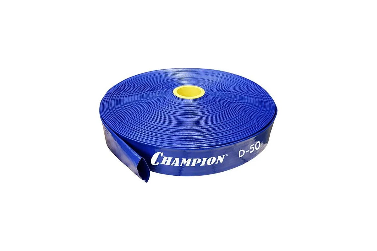 Рукав напорный  Ø50 (100м, 3Бар, пвх)	 //CHAMPION