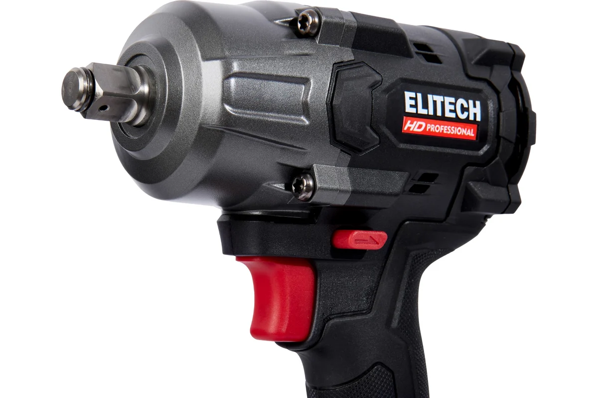 ELITECH HD CW 2009SL (E2201.059.02) Гайковерт ак(уд) б\щет, 20В, 2х4.0Ач,0-2400у\м, 900Нм, кв 1/2" 