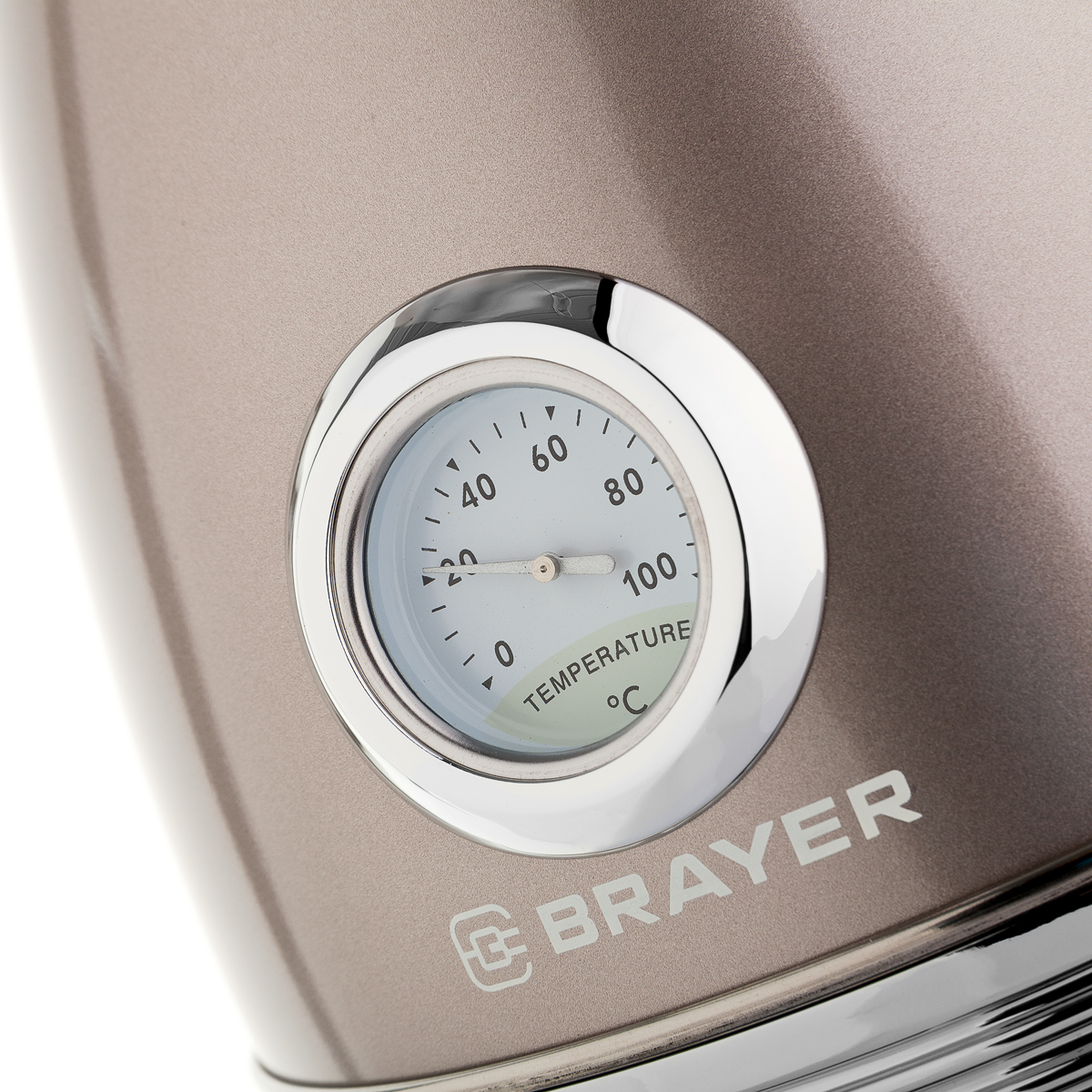 1007BR Чайник электрический  BRAYER, 2200 Вт, 1,7 л, Strix, автоотключ, нержав.сталь, встроен.термом