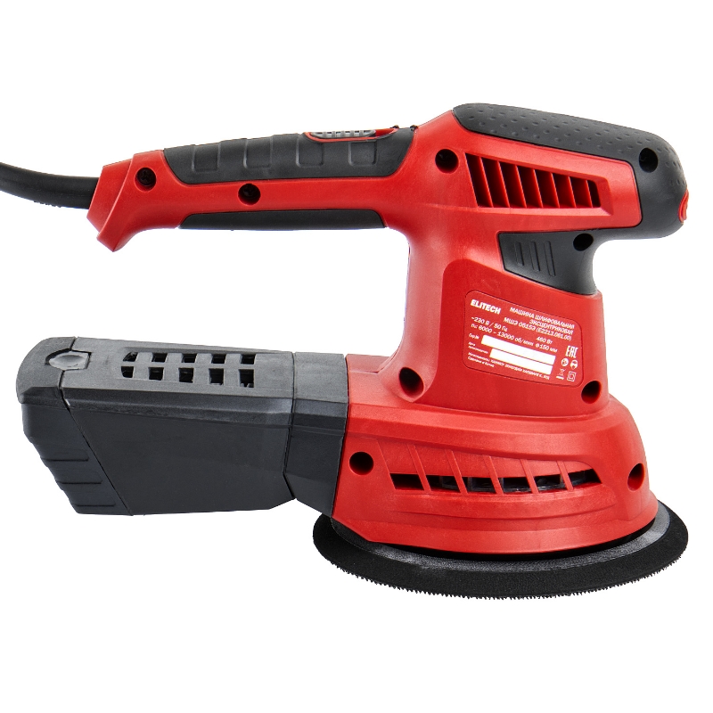 ELITECH МШЭ 0515Э (E2213.061.00)Шлифм.эксц 460Вт,D 150мм,6000-13000 об/мин,12000-26000 кол/мин,эл. р