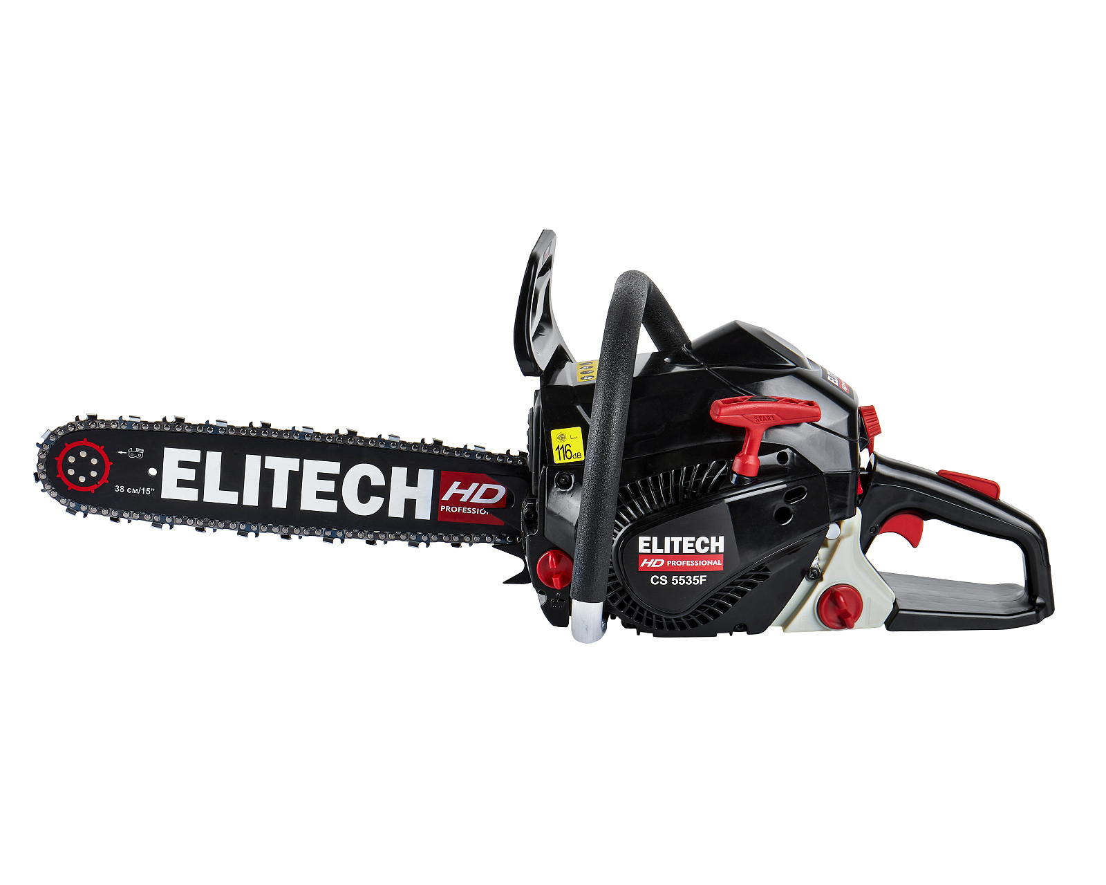 ELITECH HD CS 5535F (E1611.006.00)Бензопила,54.5см3,2.6кВт\3.5л.с.,шина38см,0.325",1,5, 5,2кг