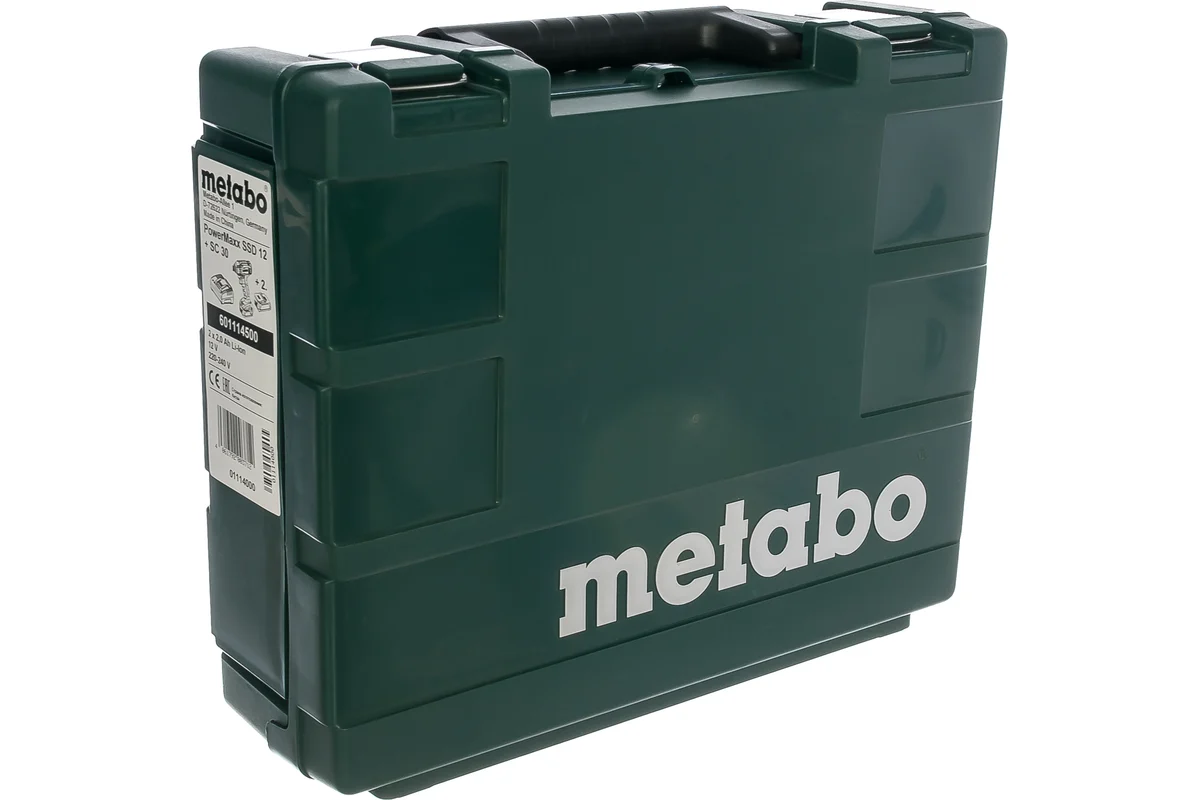 Metabo PowerMaxx SSD Акк.уд.гайковерт. 12В 2*2.0,Lilon,кейс.