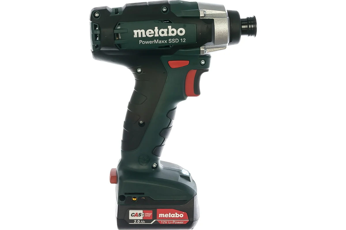 Metabo PowerMaxx SSD Акк.уд.гайковерт. 12В 2*2.0,Lilon,кейс.