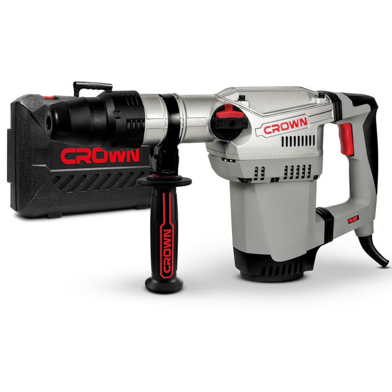 Перфоратор CROWN CT18118V BMC, 1250Вт,SDS-max,10 Дж удар, 0-410об/мин, 0-3000уд/мин, кейс