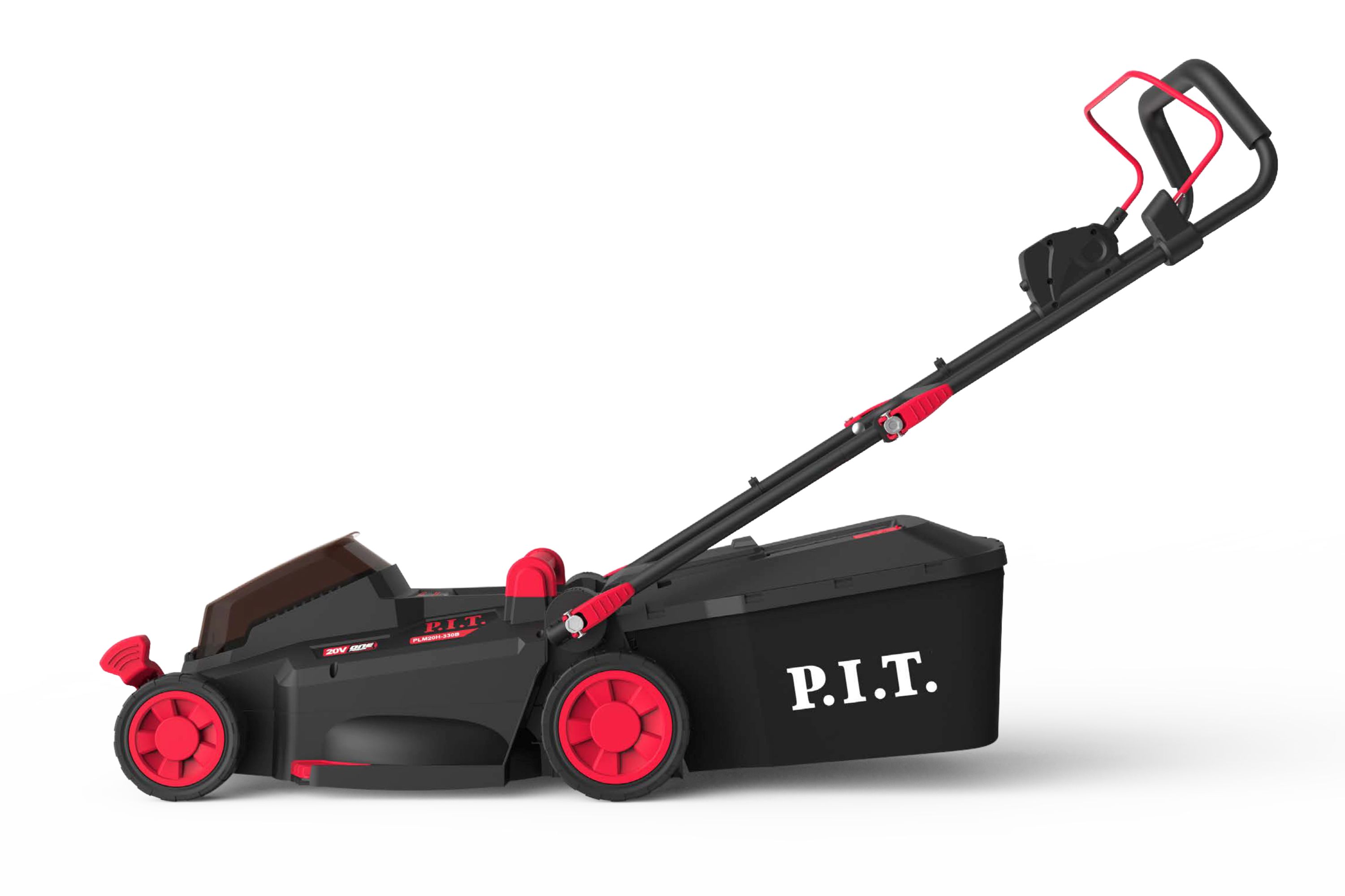 Газонокосилка аккум. бесщёточная P.I.T. PLM20H-330B/1 (20В, 33 см, выс. 25-75мм, 30л, 1 акб 4Ач, ЗУ)