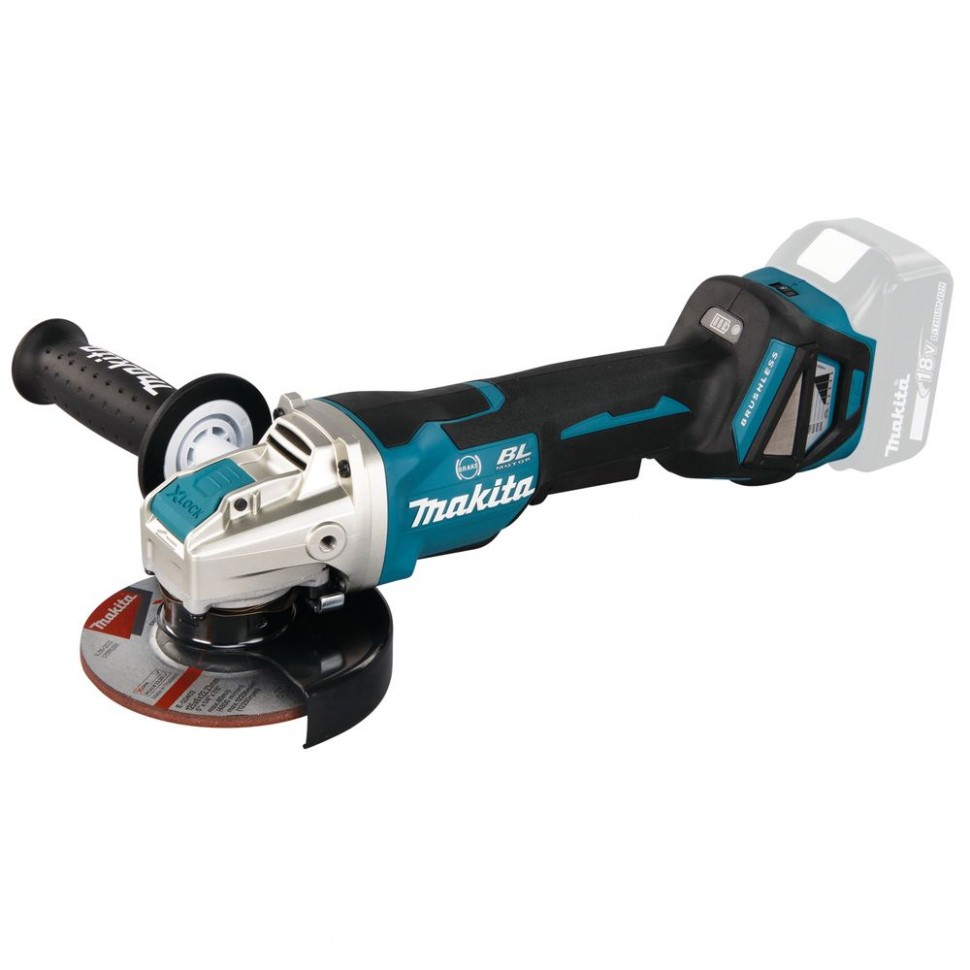 Makita УШМ DGA519Z акк. б/щет, ф.125 мм, 18 В (б/а и з/у)3000-8500 об/мин., x-lock.XPT,ADT,AFT
