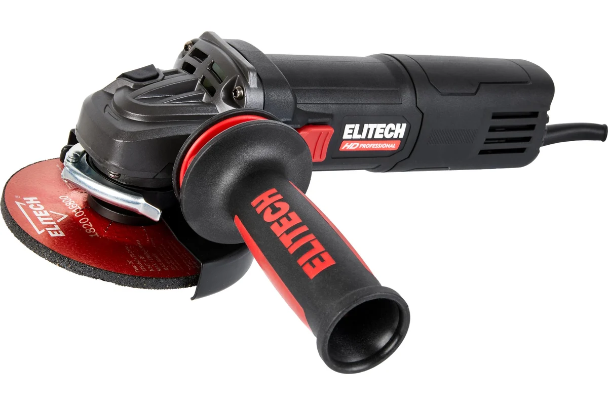 ELITECH AG 1412E (E2213.050.01) УШМ,ф125мм,1400Вт,4000-11000об/мин,2.3кг,кейс,QUICK-FIX,быстр.кожух,