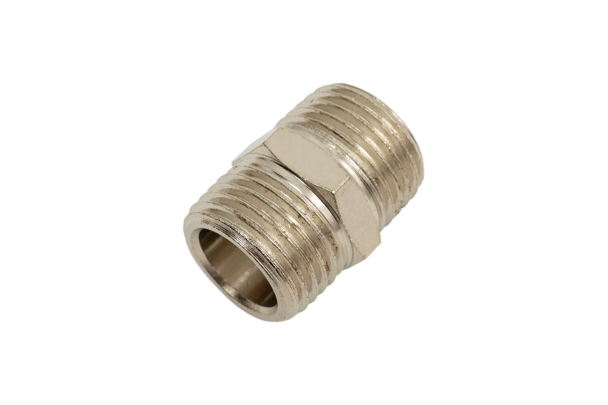 Соединение нар. резьба 1/2" х нар. резьба 1/2" (сталь) ECO