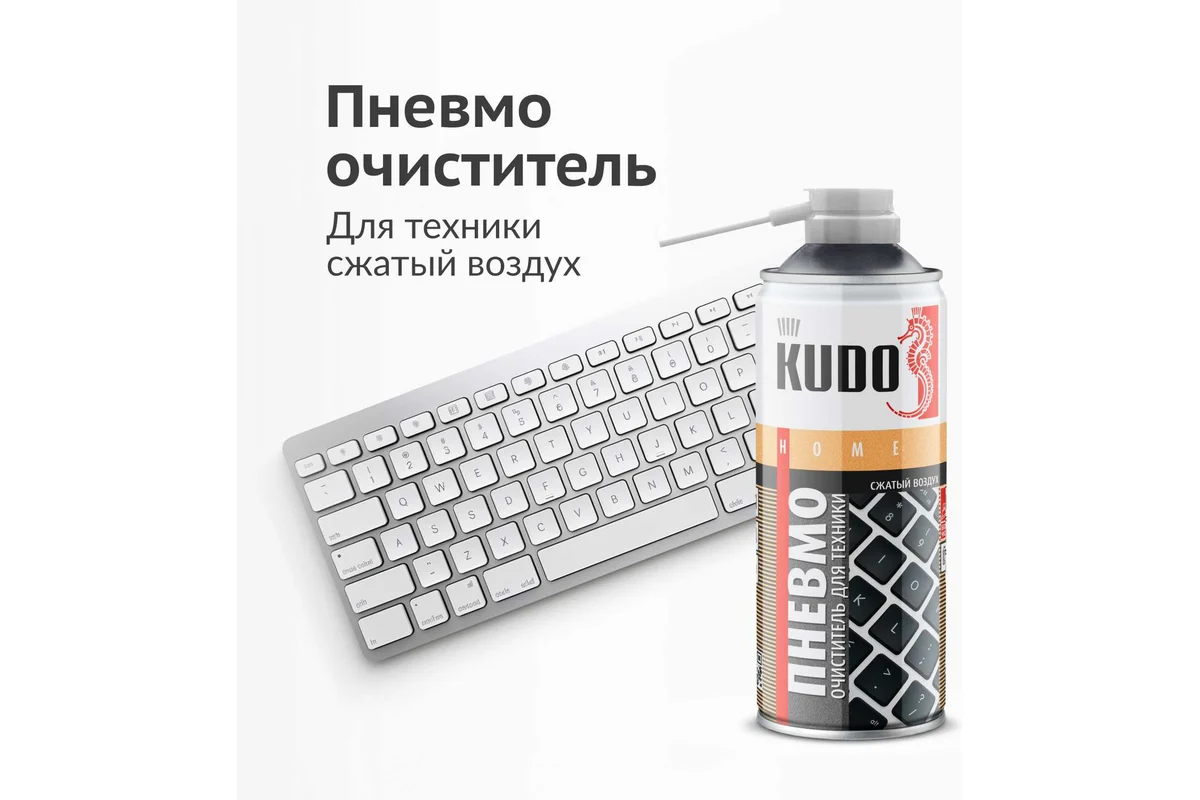 Пневмоочититель для техники (cжатый воздух горючий) KUDO KU-H450