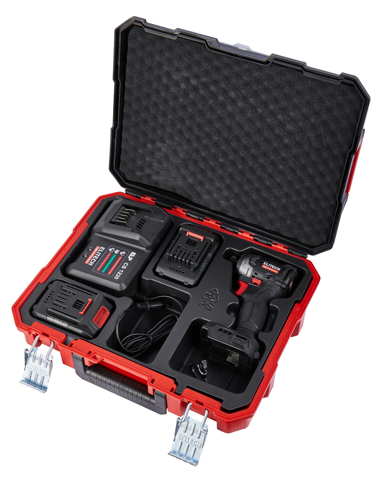 ELITECH CS 2003SL (E2201.055.01) Винтовёрт ак(уд) б\щет,20В,2х2,0Ач,ELP,0-3600уд/мин,260Нм,кв 1\4",