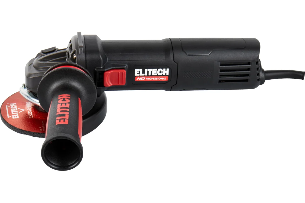 ELITECH AG 1412E (E2213.050.01) УШМ,ф125мм,1400Вт,4000-11000об/мин,2.3кг,кейс,QUICK-FIX,быстр.кожух,