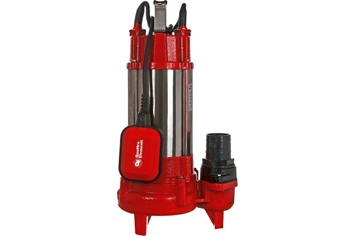 Фекальный насос QUATTRO ELEMENTI Sewage  300F Ci (300 Вт, 9000 л/ч, для грязной, 7 м, 9,0 кг)