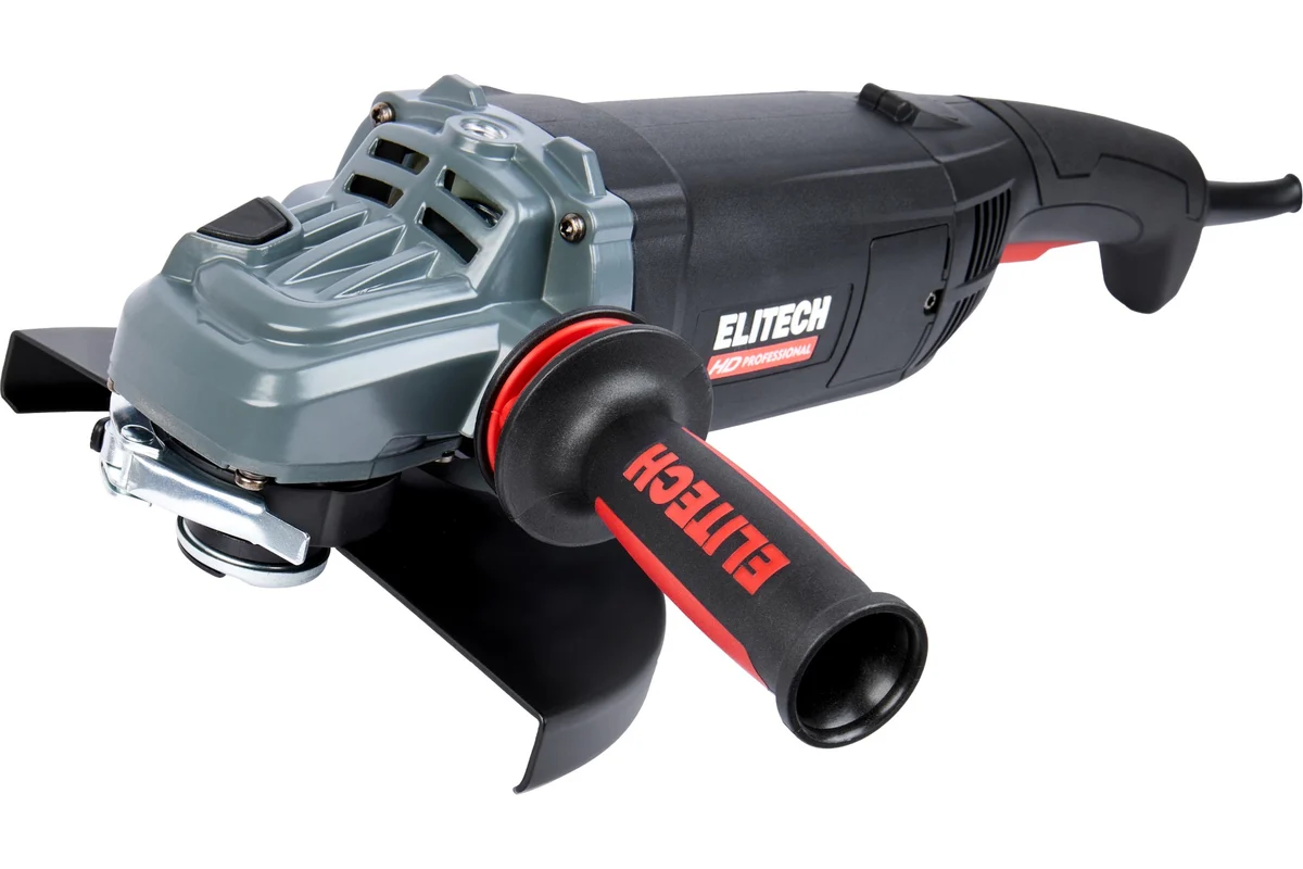 ELITECH HD AG 2523E (E2213.051.00) УШМ,ф230мм,2500Вт,6000об/мин,6.3кг,кор,QUICK-FIX,быстр.кожух,пл.п