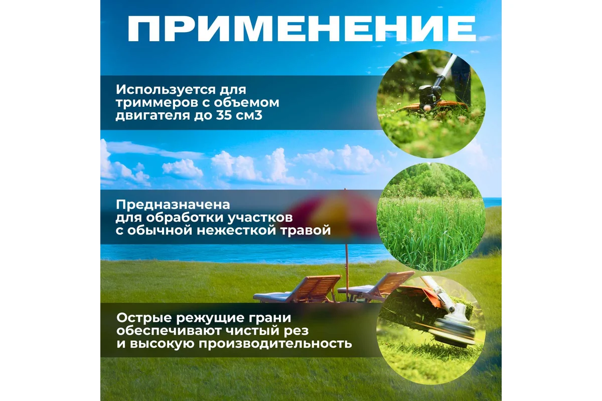 Леска 2,4 мм х 15 м кругл. сеч. DUAL-CUT STARTUL GARDEN