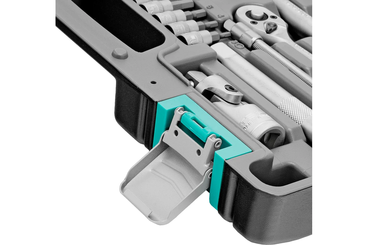Набор инструментов, 1/2", 1/4", CrV, пластиковый кейс 82 предмета// Stels