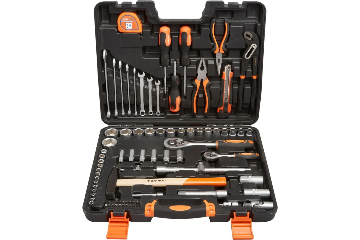 Набор инструментов MXT-83-SET (83 предмета, 1/2" и 1/4", CrV)