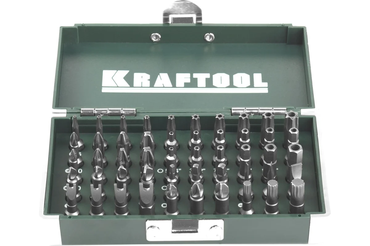 KRAFTOOL X-Drive, 50 шт, набор кованых торсионных бит (26065-H50)
